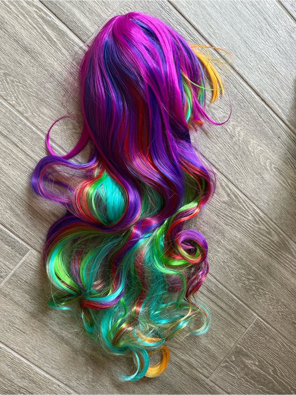 Wig - Vivid Rainbow Long Wavy Hair Extension